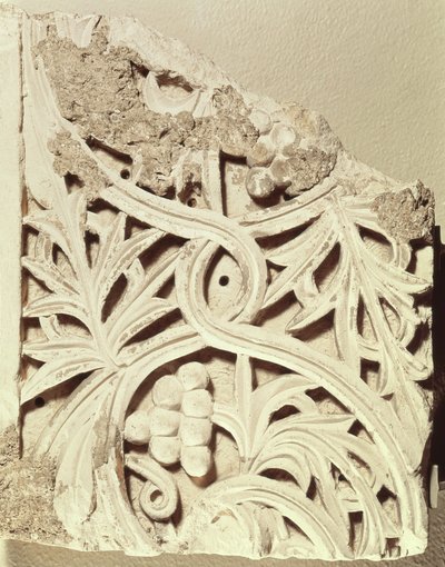 Fragment van een fries, uit het klooster van Apa Jeremias, Sakkara door Coptic Coptic