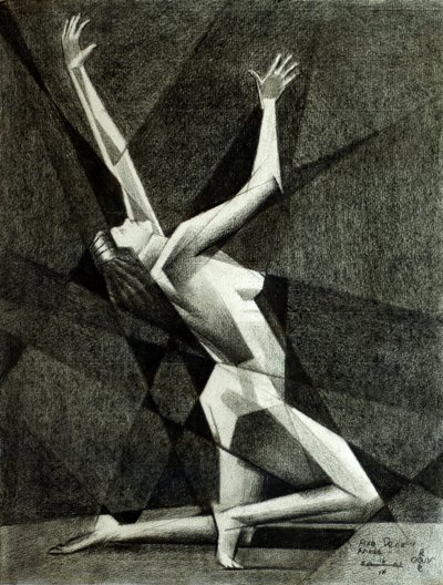 Dynamische geometrische danseres door Corné Akkers