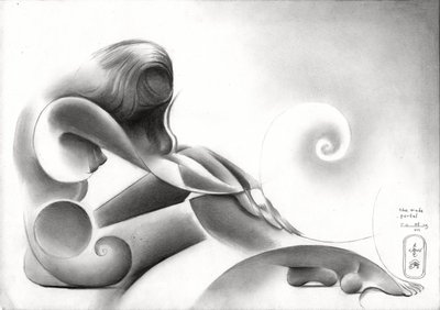 Elegante abstracte figuur door Corné Akkers