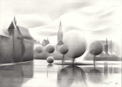 Surrealistische weerspiegelingen in het stadsbeeld door Corné Akkers