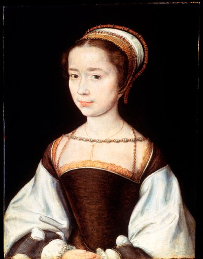 Vrouwelijk portret, 1530s door Corneille de Lyon