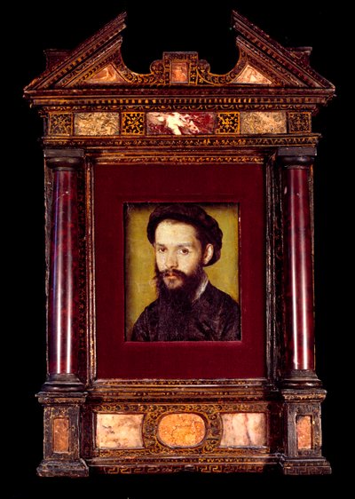 Portret van Clement des Marets, genaamd Marot, Franse dichter door Corneille de la  Haye