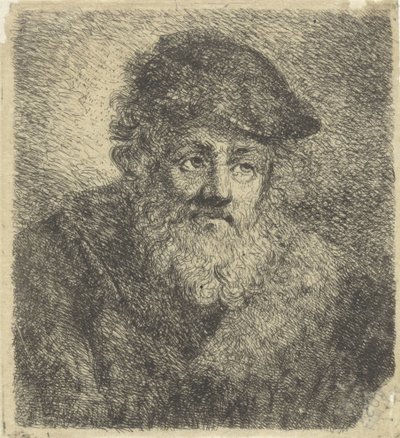Oude man met baard en muts door Cornelia Scheffer Lamme