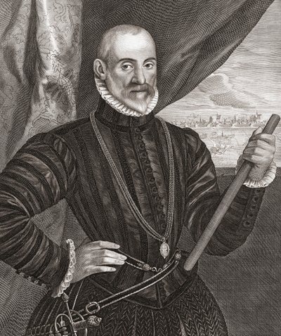 Francisco de Valdez. Portret. door Cornelis (after) Visscher