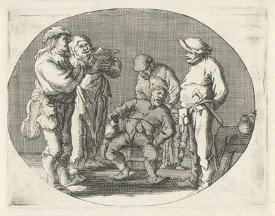 Zingend boerengezelschap door Cornelis A. Hellemans