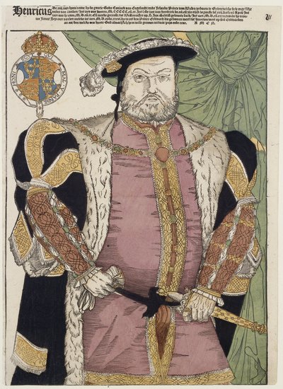 Portret van Hendrik VIII van Engeland door Cornelis Anthonisz. (manner of)
