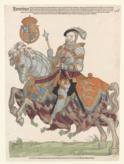 Portret van Hendrik VIII van Engeland door Cornelis Anthonisz. (manner of)