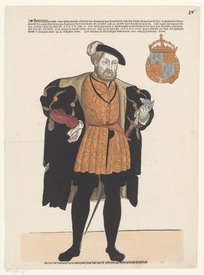 Portret van Hendrik VIII van Engeland door Cornelis Anthonisz. (manner of)