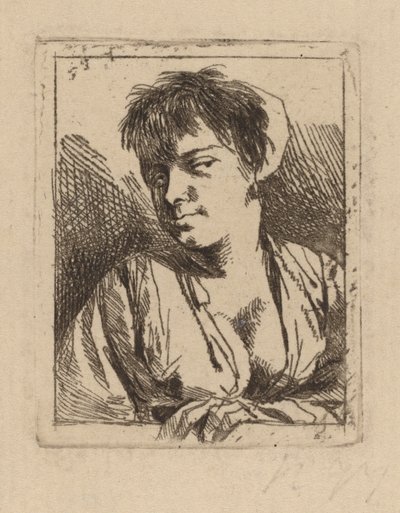 Buste van een Jonge Vrouw door Cornelis Pietersz Bega