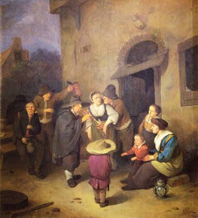 Straatmuzikanten door Cornelis Pietersz Bega