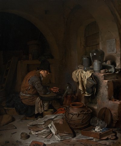 De Alchemist door Cornelis Pietersz Bega