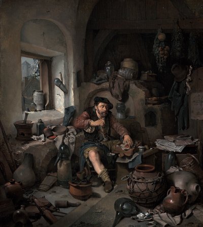 De Alchemist door Cornelis Pietersz Bega