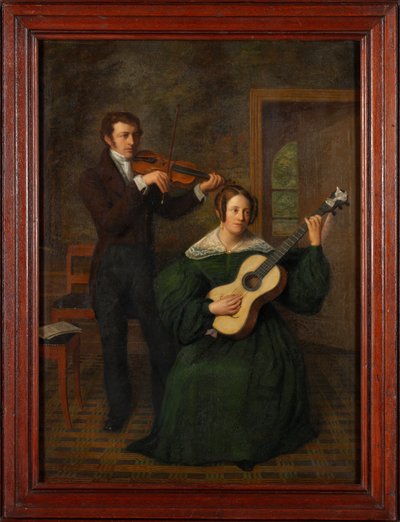 Het Duet door Cornelis Bernudes Buys