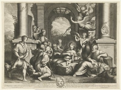 Aanbidding der herders door Cornelis Bloemaert (II)