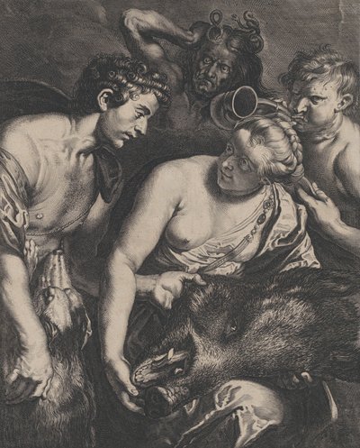 Atalanta en Meleager door Cornelis Bloemaert