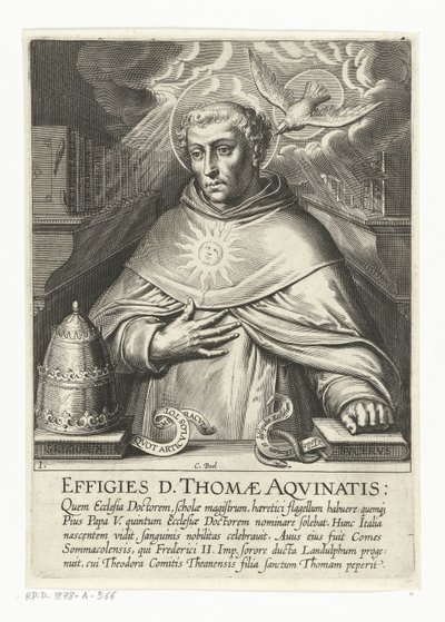 Heilige Thomas van Aquino (serie titel: Het leven van de heilige Thomas van Aquino) door Cornelis Boel