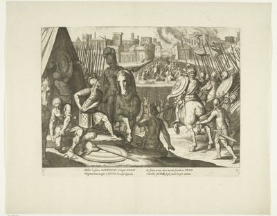 Verovering van Rome, 1527, nr. 2 door Cornelis Boel