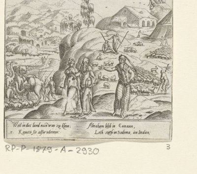 Afscheid van Abraham en Loth Het leven van Abraham (series title) door Cornelis Bos