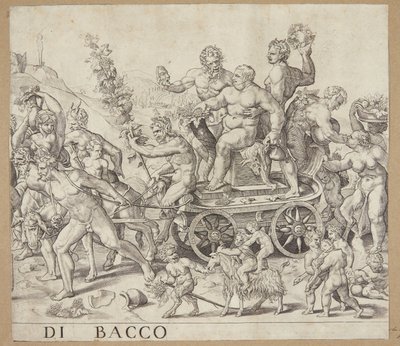 De triomf van Bacchus door Cornelis Bos