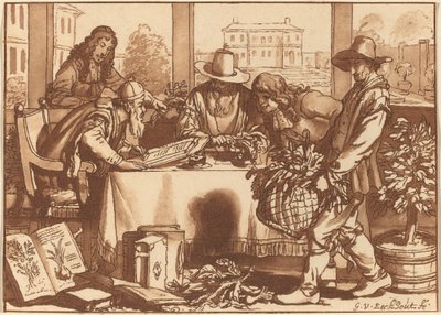 Tuinier, 1780, gepubliceerd 1787 door Cornelis Brouwer