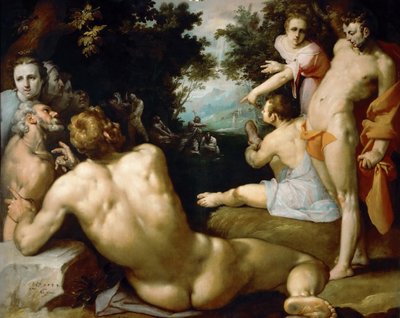 De doop van Christus door Cornelis Cornelisz. Haarlem van