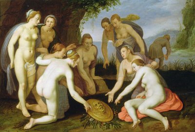 Een scène uit de legende van Perseus en Andromeda door Cornelis Cornelisz van Haarlem