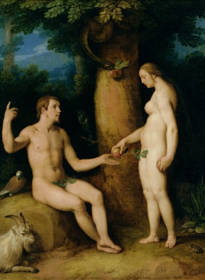 Adam en Eva, 1622 door Cornelis Cornelisz van Haarlem