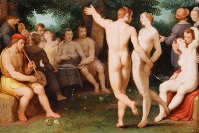 Een allegorie van matigheid, 1625 door Cornelis Cornelisz. van Haarlem