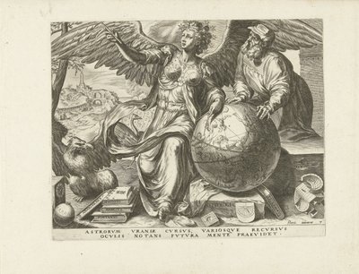 Astrologia (Sterrenkunde) De zeven vrije kunsten (series title) door Cornelis Cort