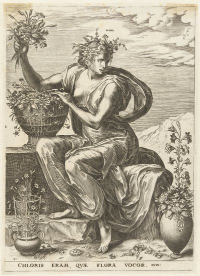 Flora door Cornelis Cort