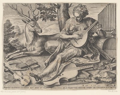 Het gehoor door Cornelis Cort