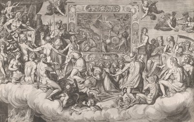 Klaagzang van de Kunst van het Schilderen Bovenste Helft, 1579 door Cornelis Cort