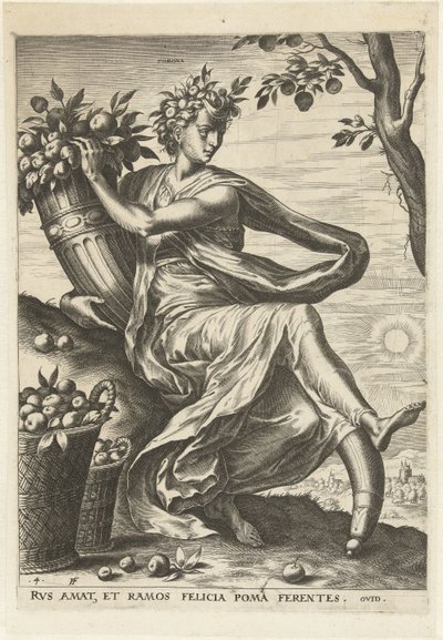 Pomona door Cornelis Cort