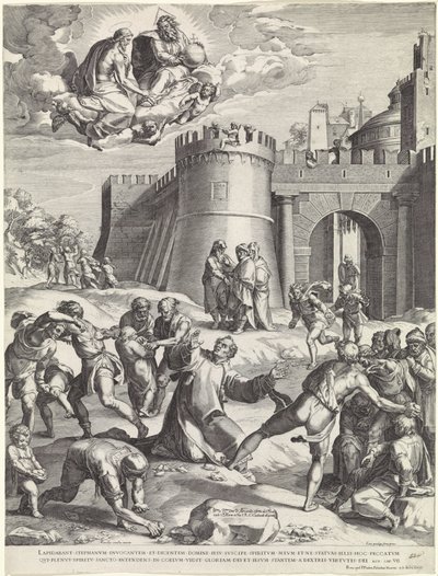 Steniging van de H. Stefanus door Cornelis Cort