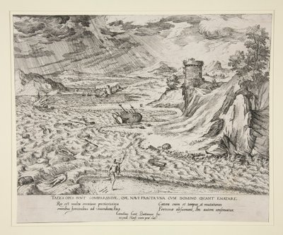 Het schipbreuk door Cornelis Cort