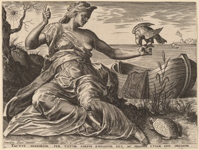 Tactus door Cornelis Cort after Frans Floris I