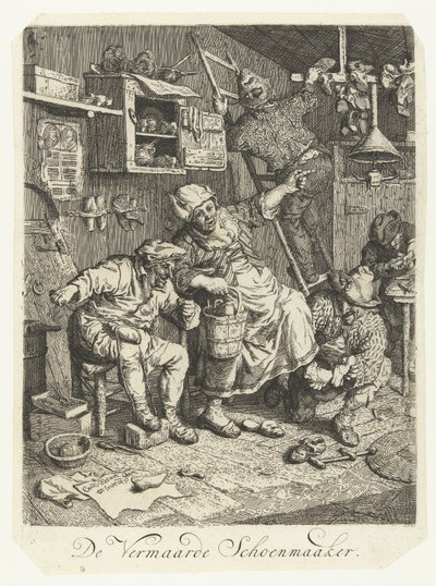 De vermaarde Schoenmaker door Cornelis Dusart