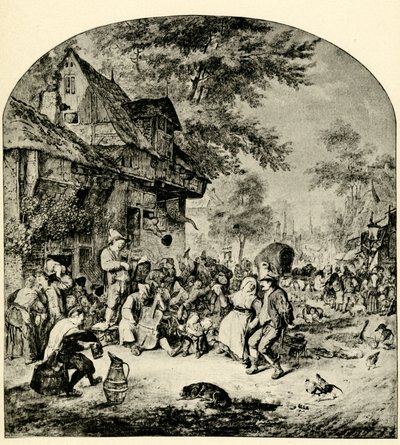 Nederlandse kermis door Cornelis Dusart