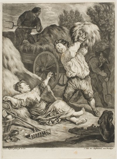 Juli door Cornelis Dusart