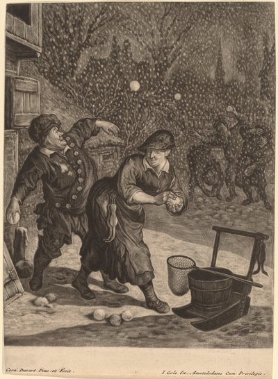 Maart door Cornelis Dusart
