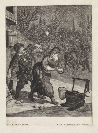 Maart door Cornelis Dusart