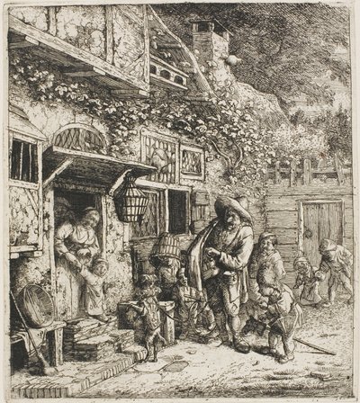 De Dansende Hond door Cornelis Dusart
