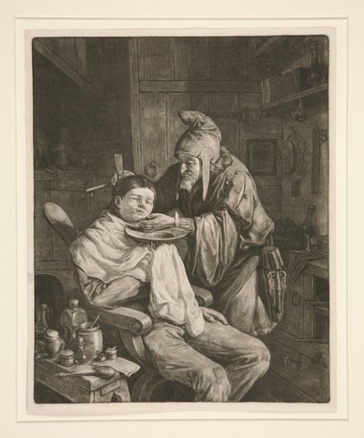 De dorpschirurg door Cornelis Dusart