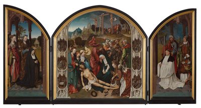 Drieluik met de Bewening van Christus door Cornelis Engebrechtsz.