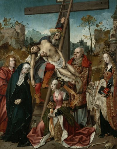 De Kruisafneming, ca. 1510-20 door Cornelis Engelbrechtsen