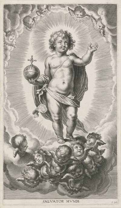 Christuskind met rijksappel door Cornelis Galle (I)