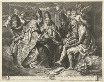 De vier kerkvaders door Cornelis Galle (I)