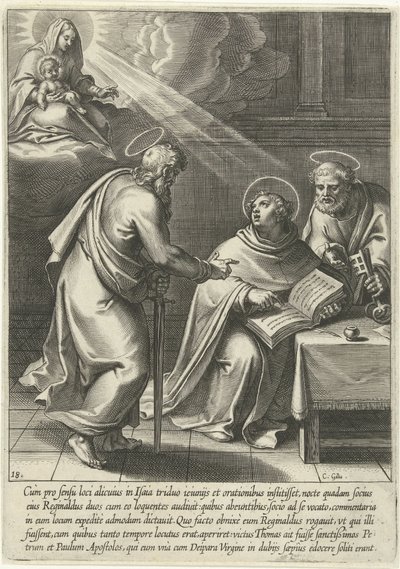 Thomas door Petrus en Paulus onderwezen door Cornelis Galle (I)