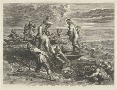 Wonderbare visvangst door Cornelis Galle (I)