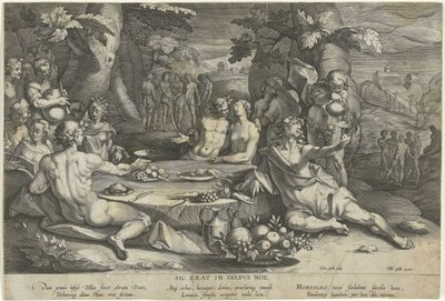 Zondig leven in de dagen van Noach (Sic erat in diebus Noe) door Cornelis Galle (I)